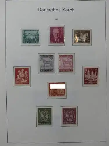 Deutsches Reich dual besammelt **/*/gestempelt im Leuchtturm Vordruck #LZ573