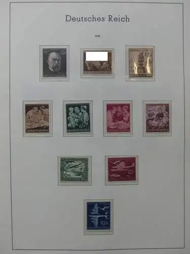 Deutsches Reich dual besammelt **/*/gestempelt im Leuchtturm Vordruck #LZ573