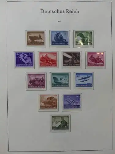 Deutsches Reich dual besammelt **/*/gestempelt im Leuchtturm Vordruck #LZ573