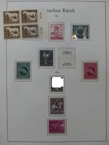 Deutsches Reich dual besammelt **/*/gestempelt im Leuchtturm Vordruck #LZ573