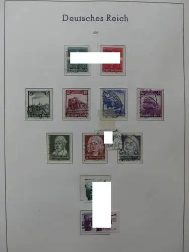 Deutsches Reich dual besammelt **/*/gestempelt im Leuchtturm Vordruck #LZ573