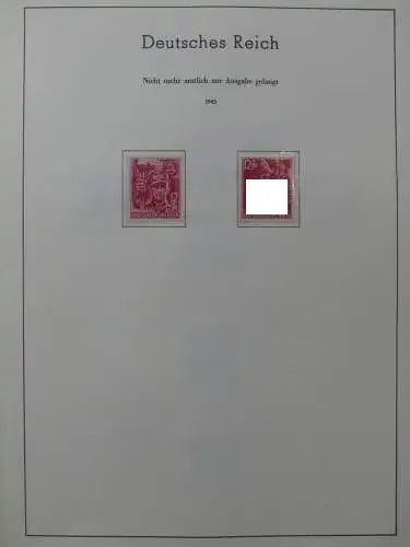 Deutsches Reich dual besammelt **/*/gestempelt im Leuchtturm Vordruck #LZ573