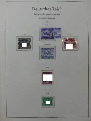 Deutsches Reich dual besammelt **/*/gestempelt im Leuchtturm Vordruck #LZ573
