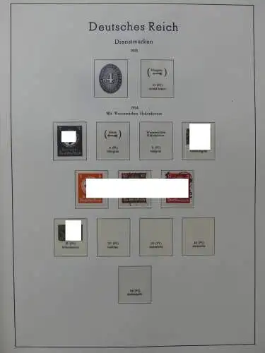 Deutsches Reich dual besammelt **/*/gestempelt im Leuchtturm Vordruck #LZ573