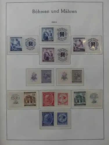 Deutsches Reich dual besammelt **/*/gestempelt im Leuchtturm Vordruck #LZ573