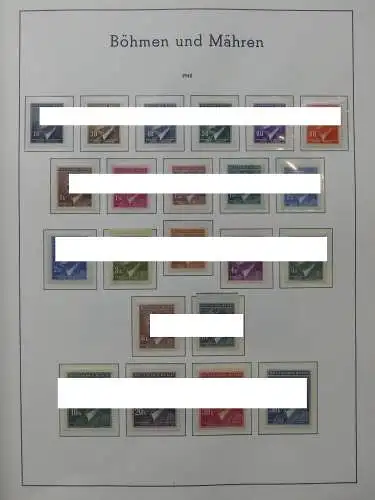 Deutsches Reich dual besammelt **/*/gestempelt im Leuchtturm Vordruck #LZ573