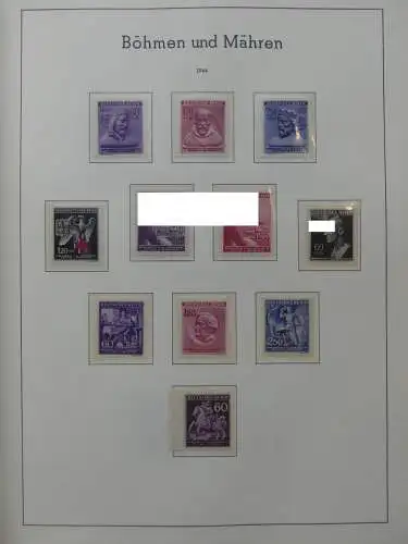 Deutsches Reich dual besammelt **/*/gestempelt im Leuchtturm Vordruck #LZ573