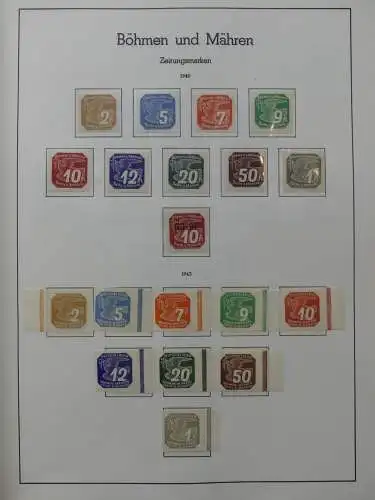 Deutsches Reich dual besammelt **/*/gestempelt im Leuchtturm Vordruck #LZ573