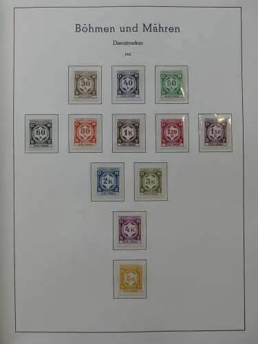 Deutsches Reich dual besammelt **/*/gestempelt im Leuchtturm Vordruck #LZ573