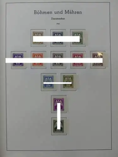 Deutsches Reich dual besammelt **/*/gestempelt im Leuchtturm Vordruck #LZ573