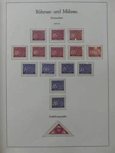 Deutsches Reich dual besammelt **/*/gestempelt im Leuchtturm Vordruck #LZ573