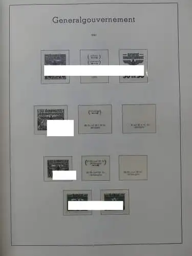 Deutsches Reich dual besammelt **/*/gestempelt im Leuchtturm Vordruck #LZ573