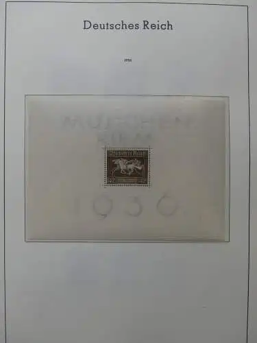 Deutsches Reich dual besammelt **/*/gestempelt im Leuchtturm Vordruck #LZ573