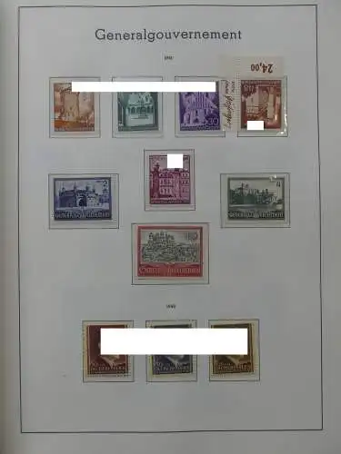 Deutsches Reich dual besammelt **/*/gestempelt im Leuchtturm Vordruck #LZ573