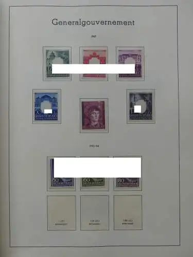 Deutsches Reich dual besammelt **/*/gestempelt im Leuchtturm Vordruck #LZ573