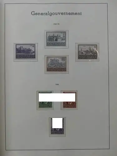 Deutsches Reich dual besammelt **/*/gestempelt im Leuchtturm Vordruck #LZ573