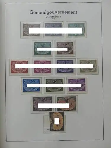 Deutsches Reich dual besammelt **/*/gestempelt im Leuchtturm Vordruck #LZ573