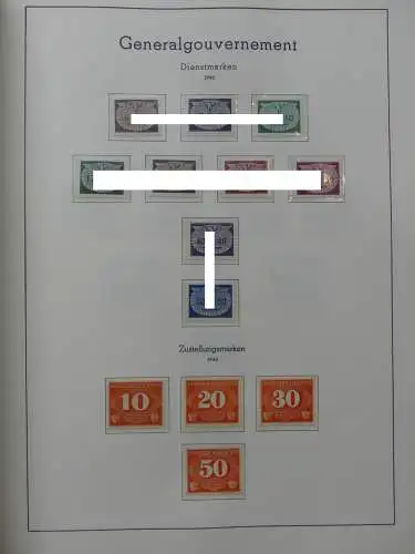 Deutsches Reich dual besammelt **/*/gestempelt im Leuchtturm Vordruck #LZ573