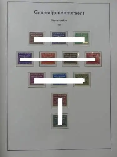 Deutsches Reich dual besammelt **/*/gestempelt im Leuchtturm Vordruck #LZ573