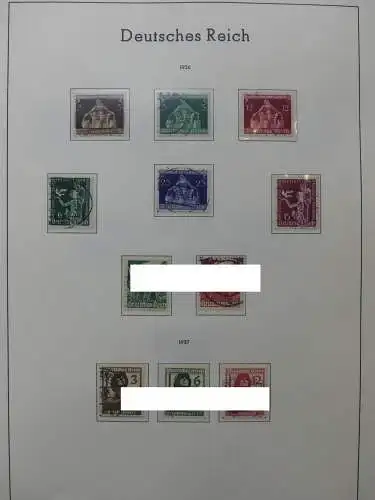 Deutsches Reich dual besammelt **/*/gestempelt im Leuchtturm Vordruck #LZ573