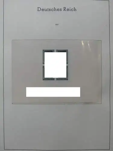 Deutsches Reich dual besammelt **/*/gestempelt im Leuchtturm Vordruck #LZ573