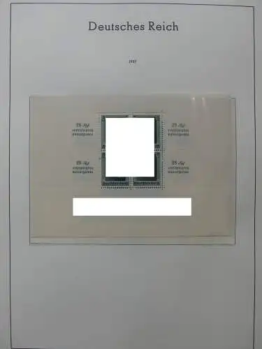 Deutsches Reich dual besammelt **/*/gestempelt im Leuchtturm Vordruck #LZ573