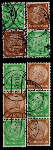 Deutsches Reich S 127- S 130 gestempelt #NI059