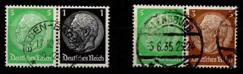 Deutsches Reich W 59, W 60 gestempelt #NI045