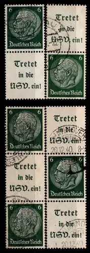 Deutsches Reich S 191- S 194 gestempelt #NI105