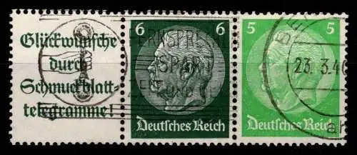 Deutsches Reich W 82 gestempelt #NI087