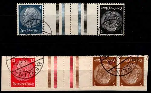 Deutsches Reich KZ 30, KZ 31 gestempelt 1 x Briefstück #NI112