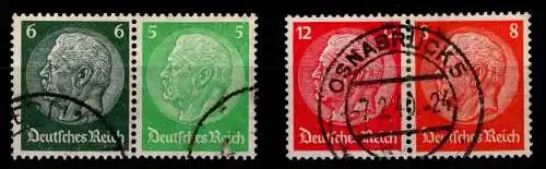 Deutsches Reich W 83, W86 gestempelt #NI088