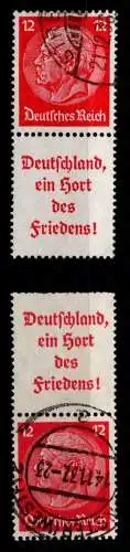 Deutsches Reich S 143, S 145 gestempelt #NI069