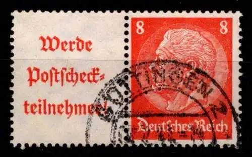 Deutsches Reich W 87 gestempelt #NI121