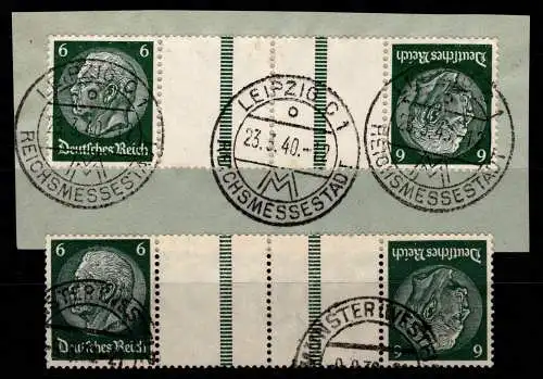 Deutsches Reich KZ 22.3, KZ 22.4 gestempelt 1 x Briefstück #NI111