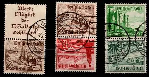 Deutsches Reich S 244, SK 31, SK 32 gestempelt #NI163