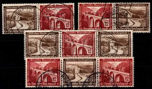 Deutsches Reich W 115 - W 118 gestempelt #NI160