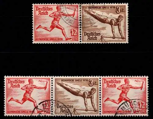 Deutsches Reich W 109, W 110 gestempelt #NI157