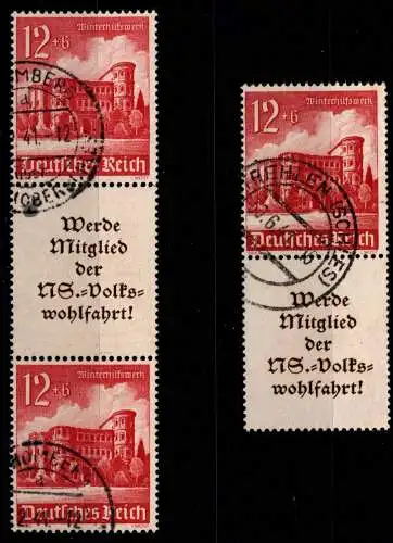 Deutsches Reich S 262, S 263 gestempelt #NI182