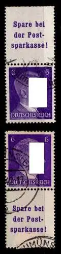 Deutsches Reich S 282, S 284 gestempelt #NI191