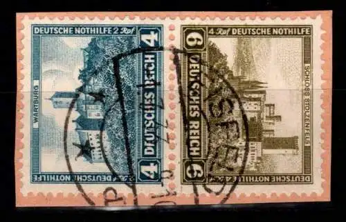 Deutsches Reich SK 15 gestempelt Briefstück #OF772