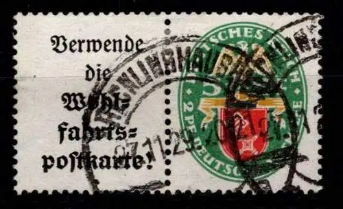 Deutsches Reich W 34 gestempelt #OF739