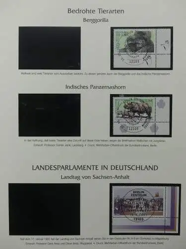 BRD Bund 2001-2009 gestempelt besammelt im Post Vordruck #LZ642