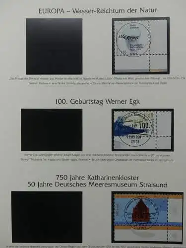 BRD Bund 2001-2009 gestempelt besammelt im Post Vordruck #LZ642