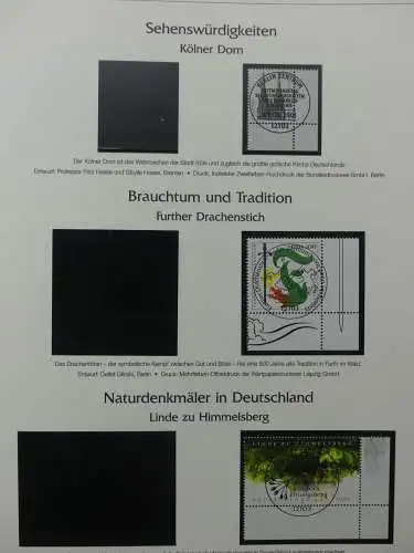 BRD Bund 2001-2009 gestempelt besammelt im Post Vordruck #LZ642