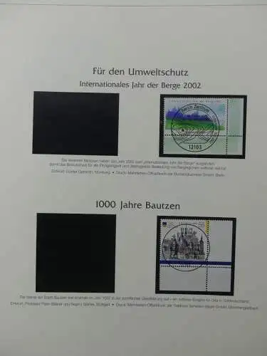 BRD Bund 2001-2009 gestempelt besammelt im Post Vordruck #LZ642