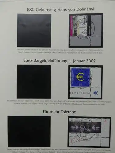 BRD Bund 2001-2009 gestempelt besammelt im Post Vordruck #LZ642