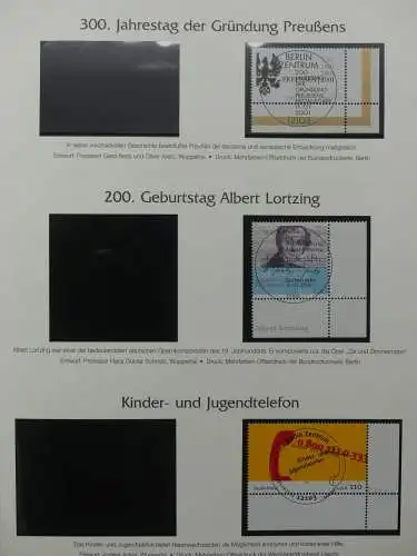 BRD Bund 2001-2009 gestempelt besammelt im Post Vordruck #LZ642