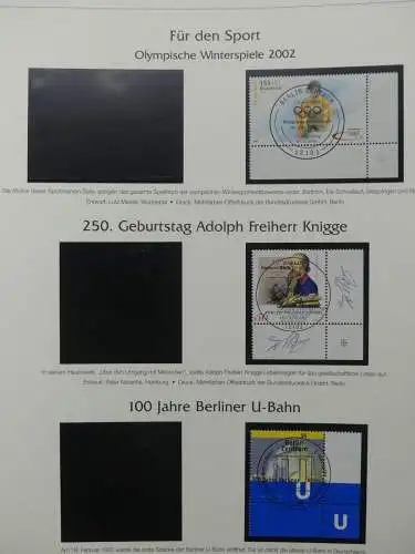 BRD Bund 2001-2009 gestempelt besammelt im Post Vordruck #LZ642