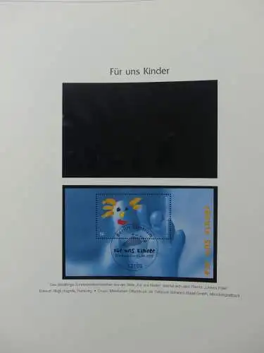 BRD Bund 2001-2009 gestempelt besammelt im Post Vordruck #LZ642